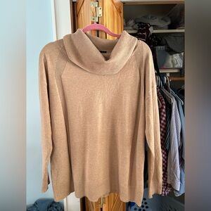 Banana Republic Tan Cowl Neck Sweater